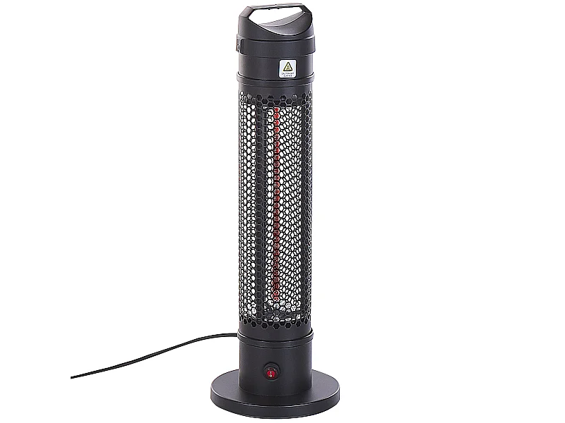 Chauffage de terrasse infrarouge autoportant KRAKATOA 1000 W Noir