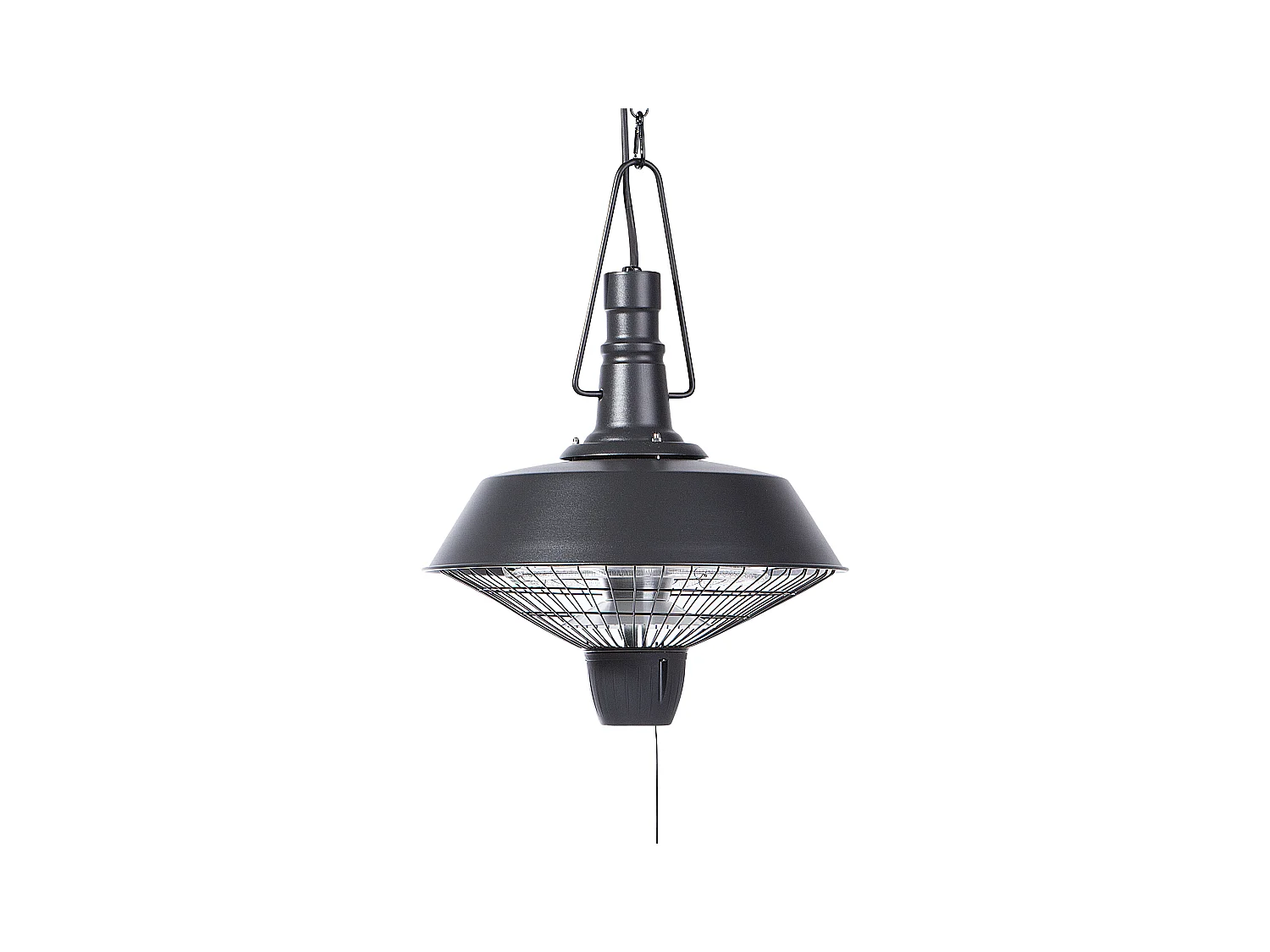 Chauffage de terrasse infrarouge suspendu AMIATA Noir