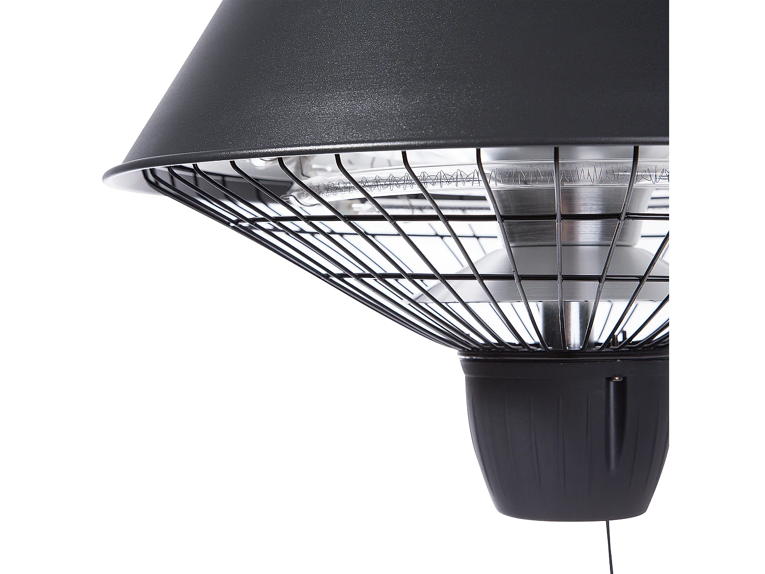 Chauffage de terrasse infrarouge suspendu AMIATA Noir