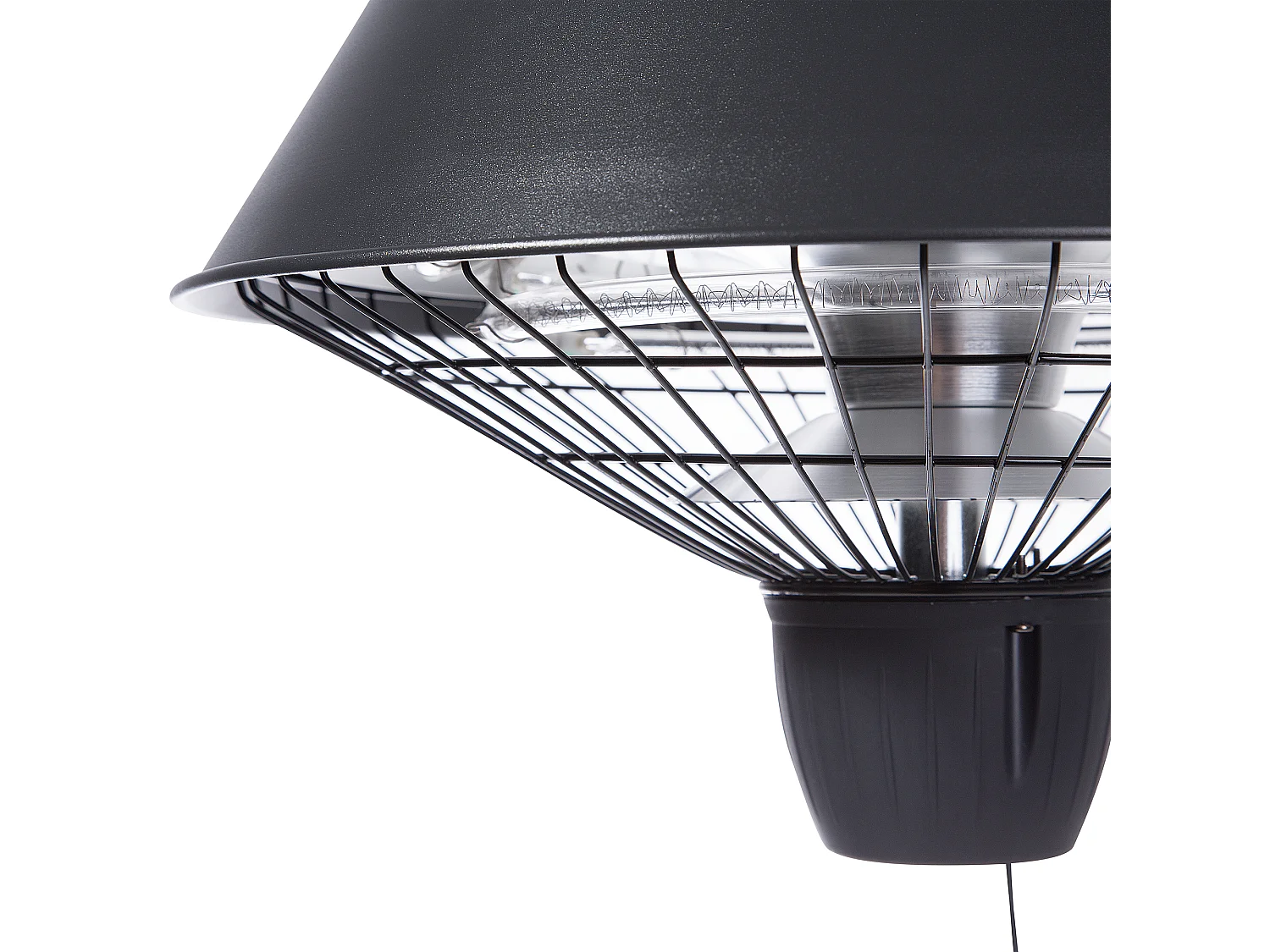 Chauffage de terrasse infrarouge suspendu AMIATA Noir