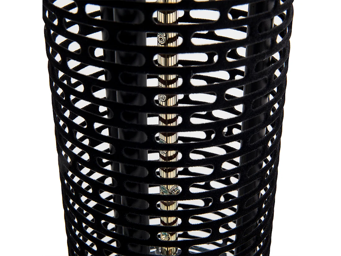 Estufa de infrarrojos de pie para exterior VEZUVIO 800 W Negro