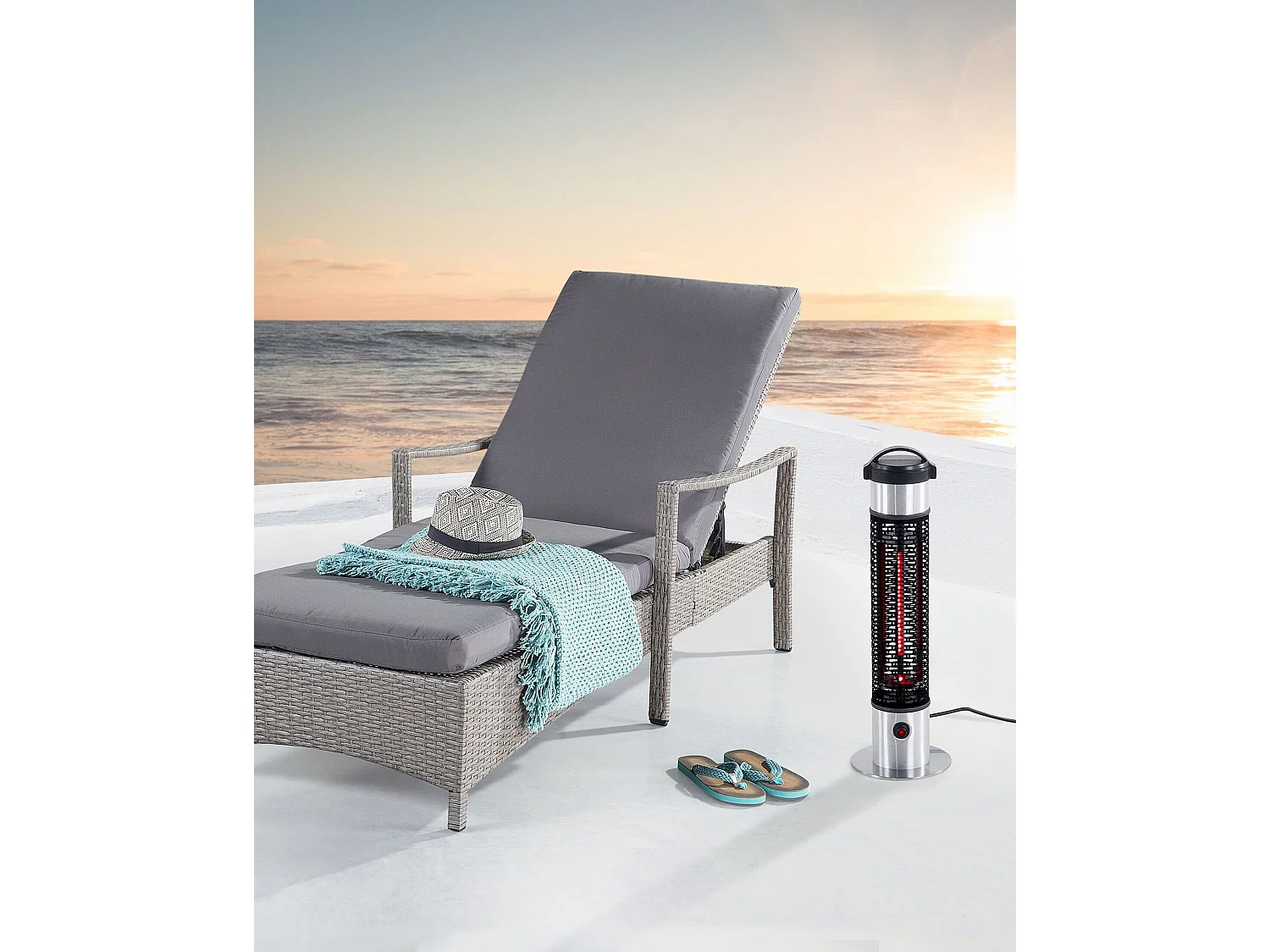 Terrasverwarmer VEZUVIO Zwart