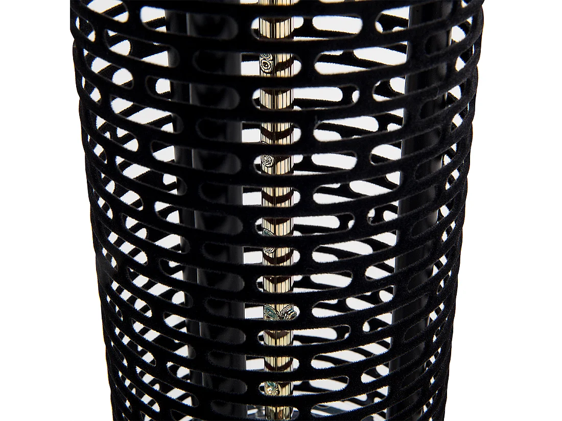 Estufa de infrarrojos de pie para exterior VEZUVIO 800 W Negro