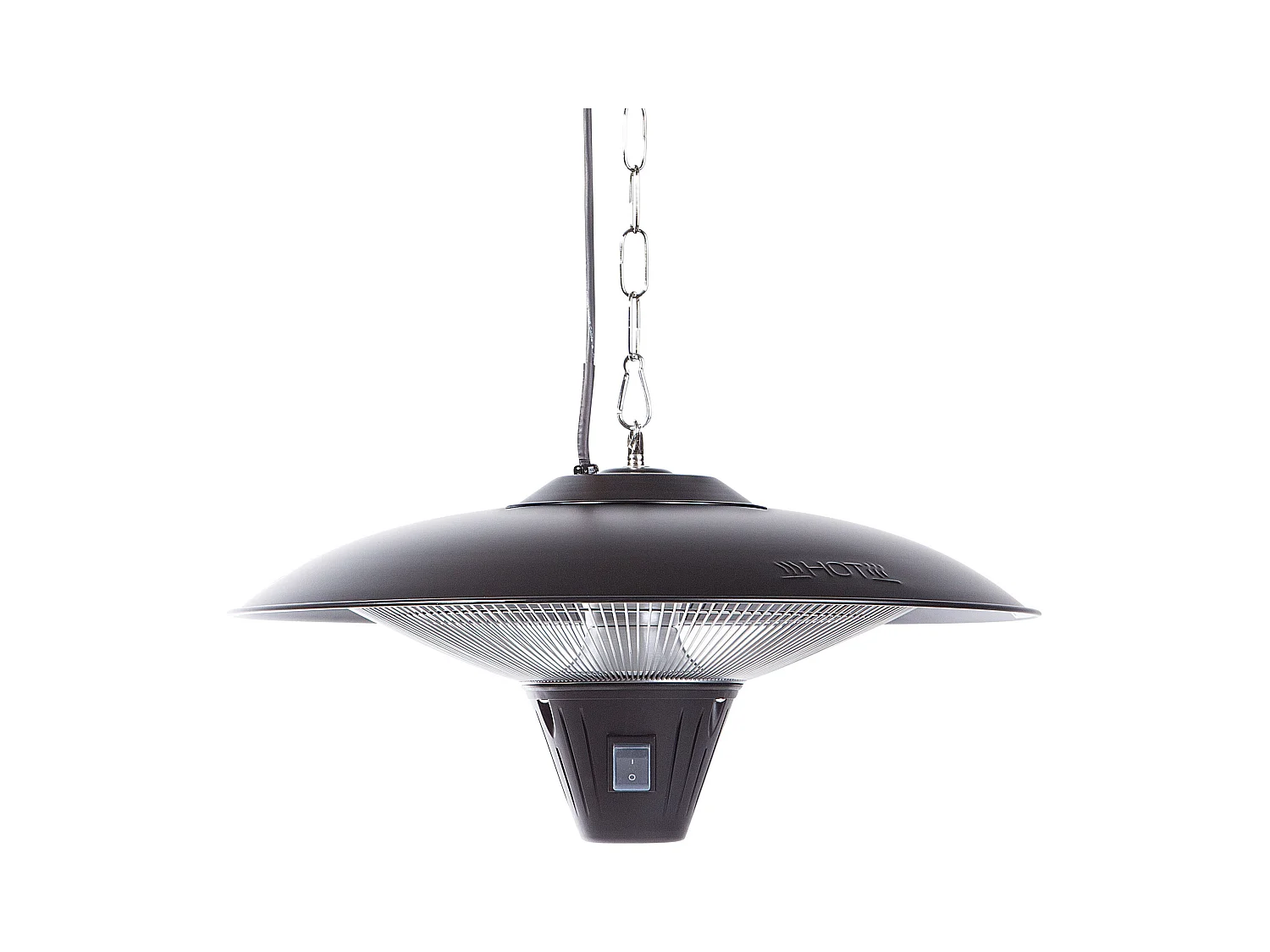 Chauffage de terrasse infrarouge suspendu KABA 1800 W Noir