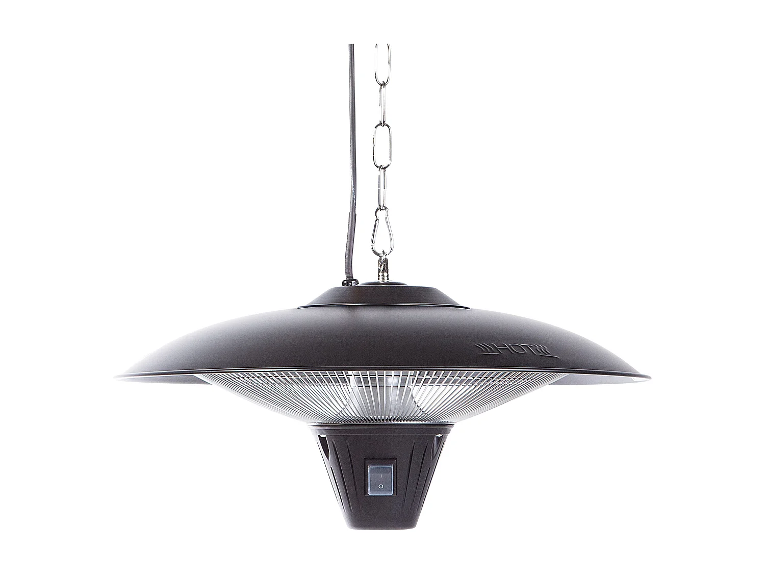 Chauffage de terrasse infrarouge suspendu KABA 1800 W Noir