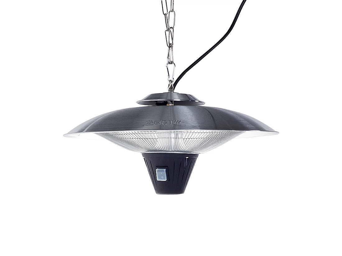 Estufa de infrarrojos colgante de exterior KABA 1800 W Plateado