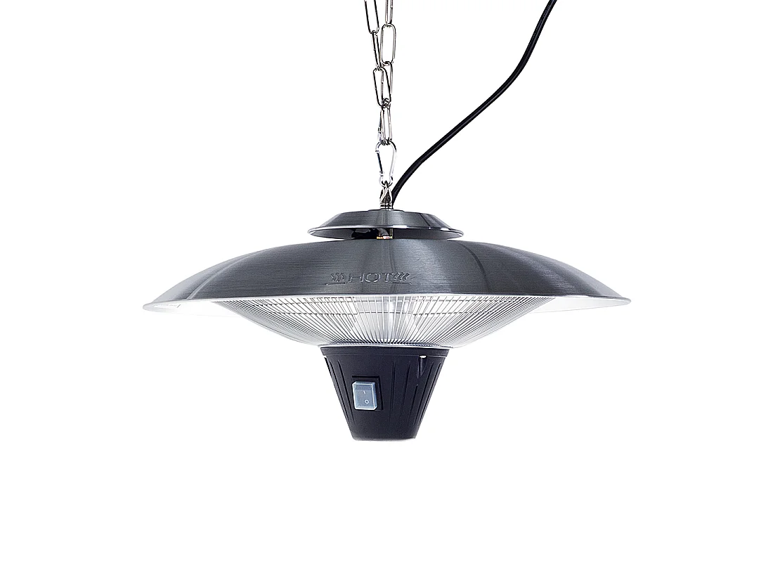 Estufa de infrarrojos colgante de exterior KABA 1800 W Plateado