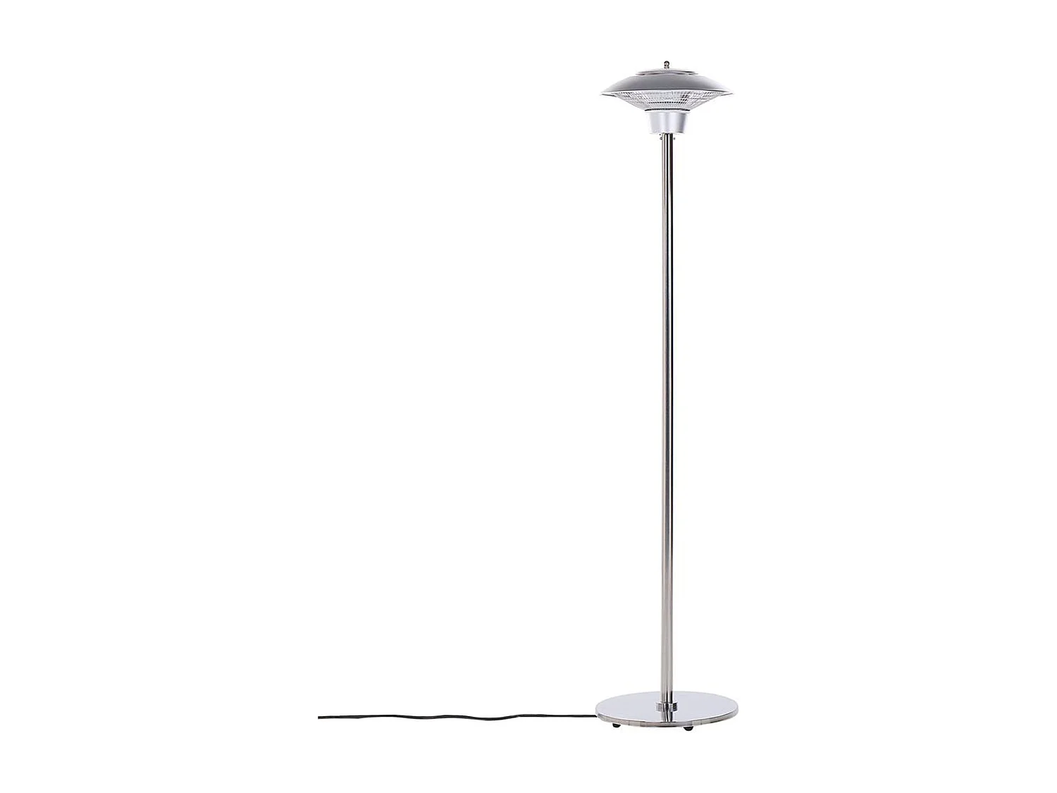 Outdoor Elektro Stand Heizstrahler Aluminium silber 1500 Watt Infrarot Askja