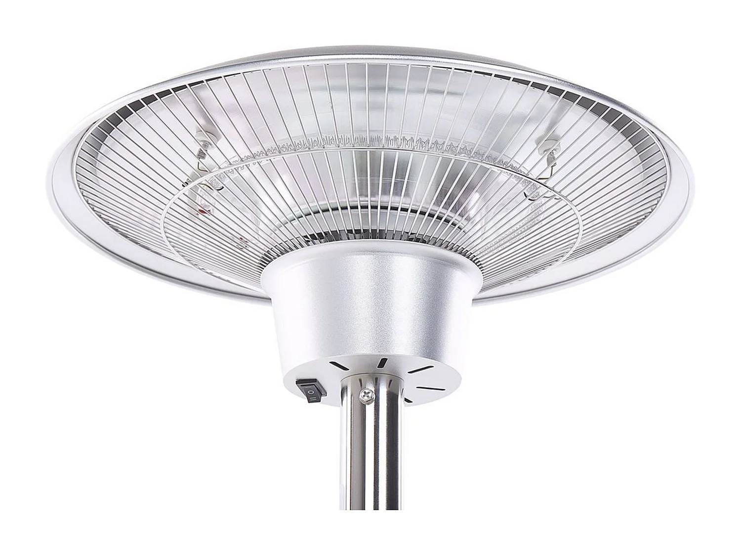 Outdoor Elektro Stand Heizstrahler Aluminium silber 1500 Watt Infrarot Askja