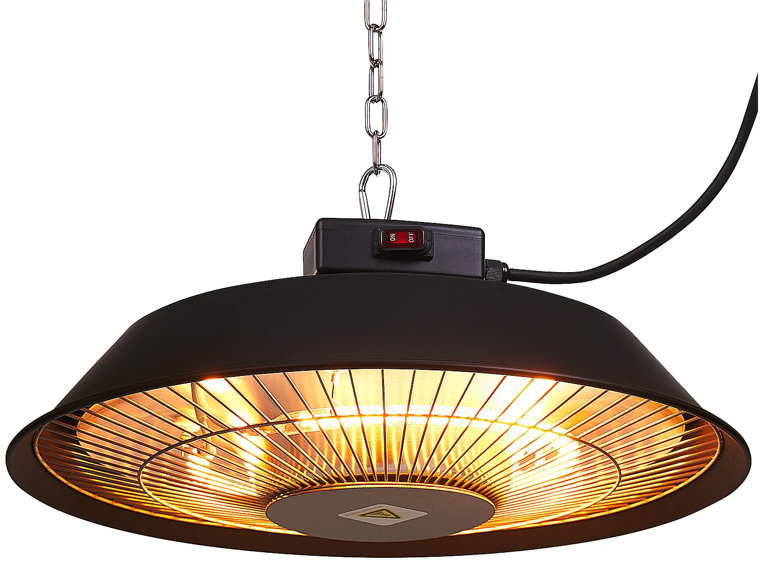 Chauffage électrique suspendu 1500 W noir SANGAY