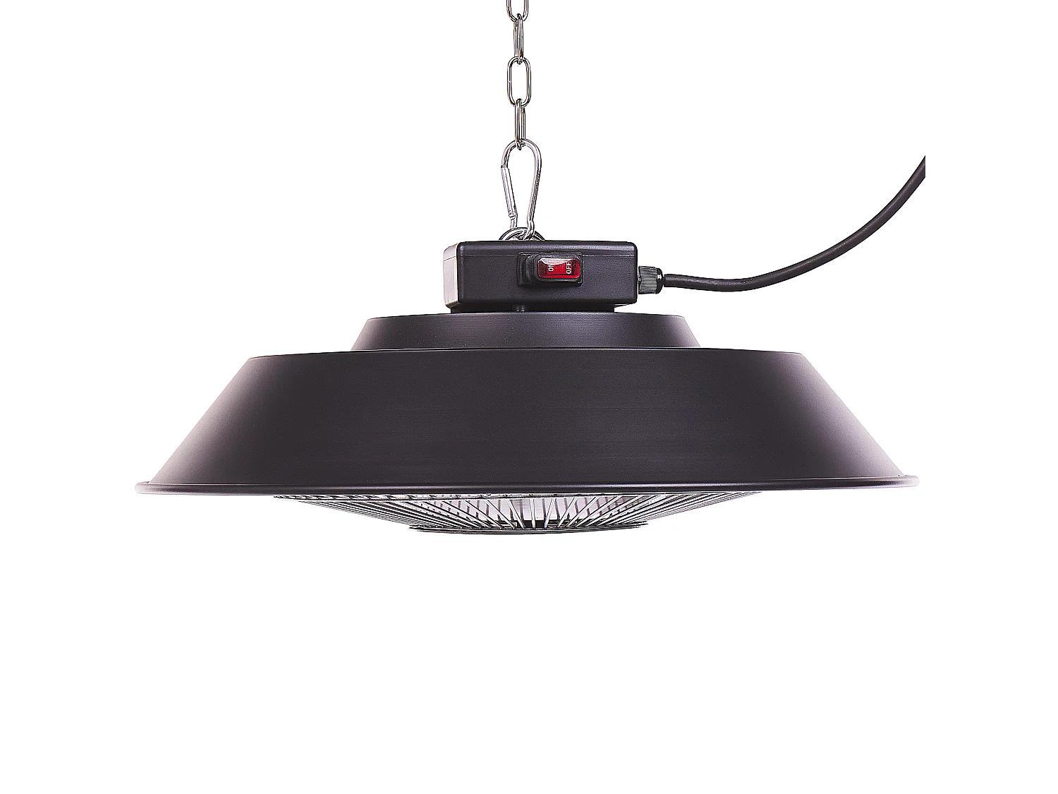 Chauffage électrique suspendu 1500 W noir SANGAY