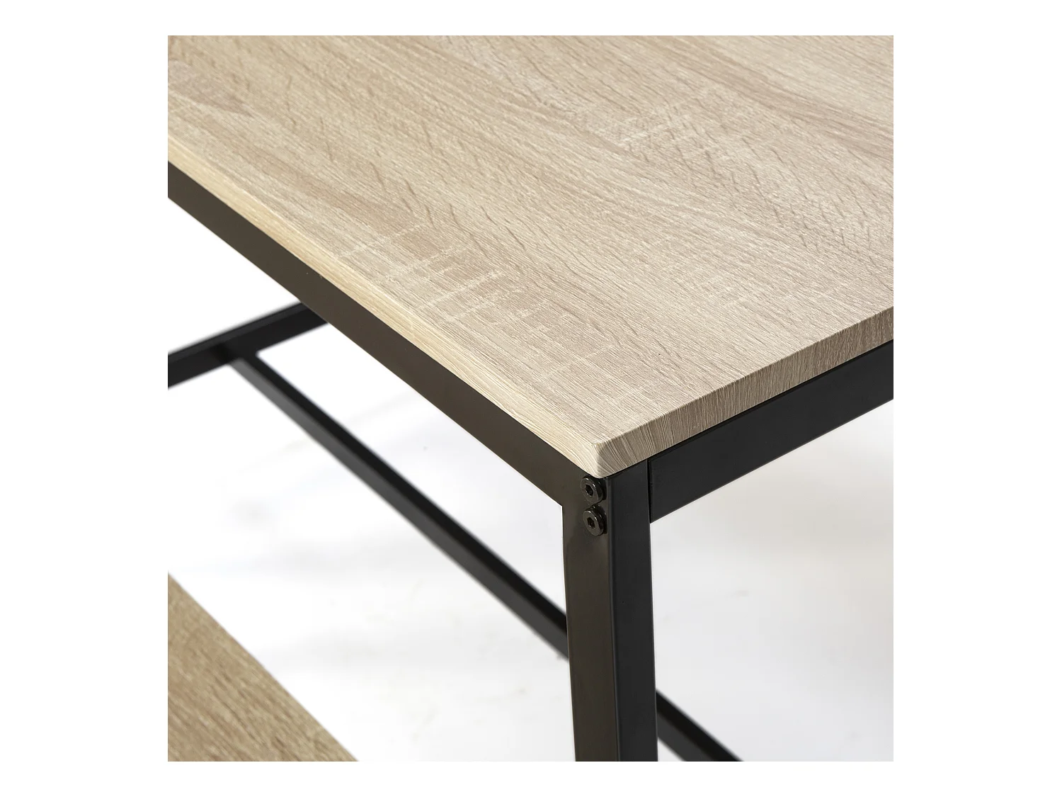 Ensemble Table et 2 bancs Lisboa pour Salle à Manger et Cuisine, Structure métallique