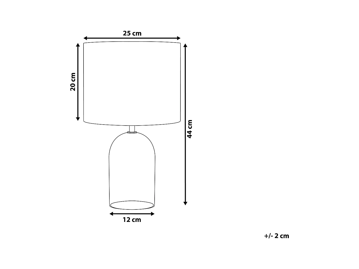 Lampa stołowa DEVOLL Szkło Szary