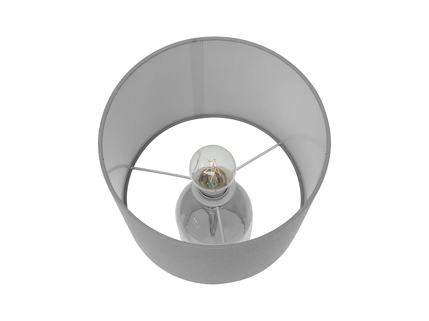 Lampa stołowa DEVOLL Szkło Szary