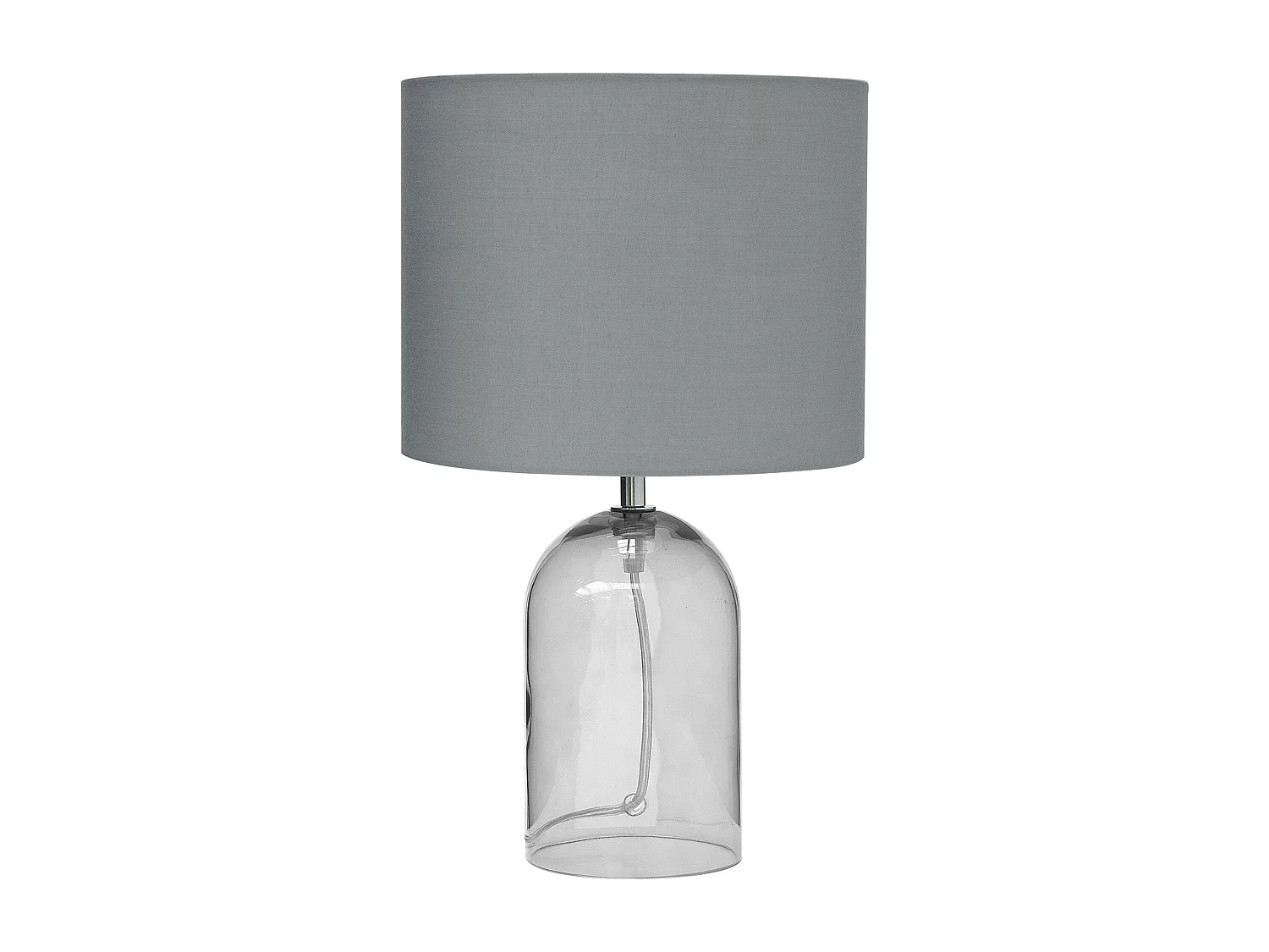 Tafellamp DEVOLL Glas Grijs