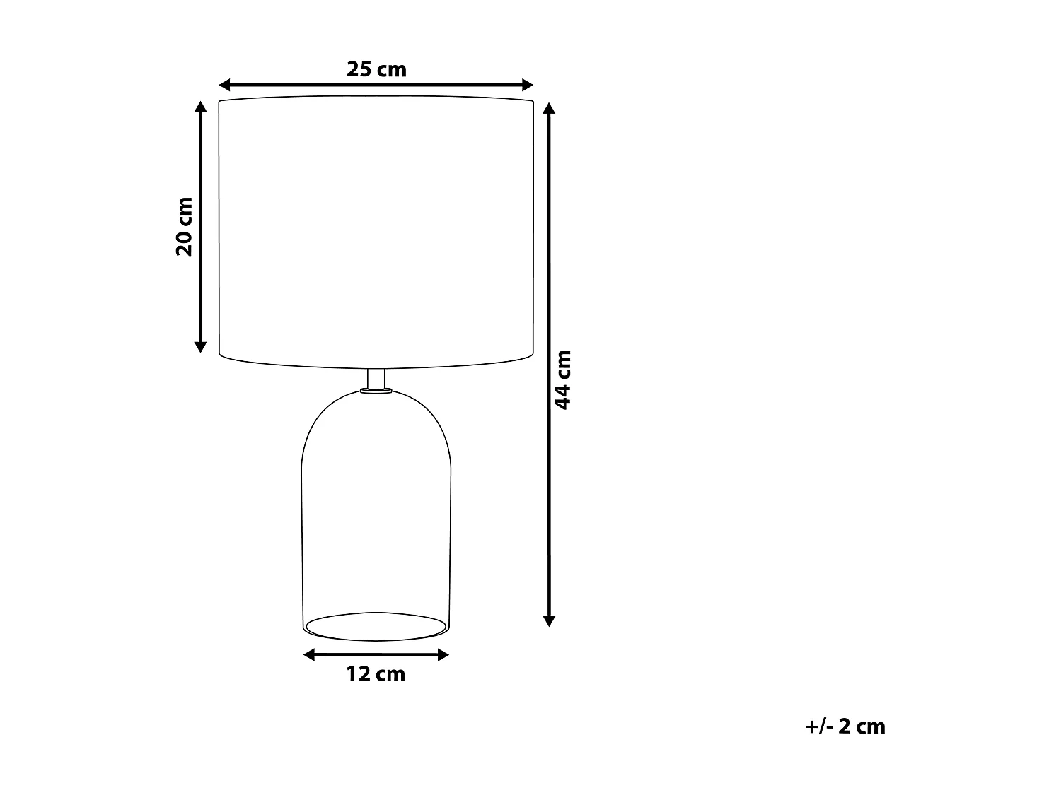 Tafellamp DEVOLL Glas Grijs