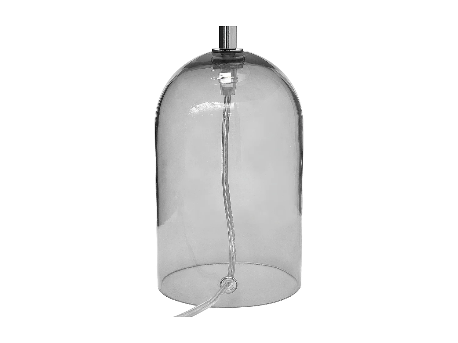 Tafellamp DEVOLL Glas Grijs