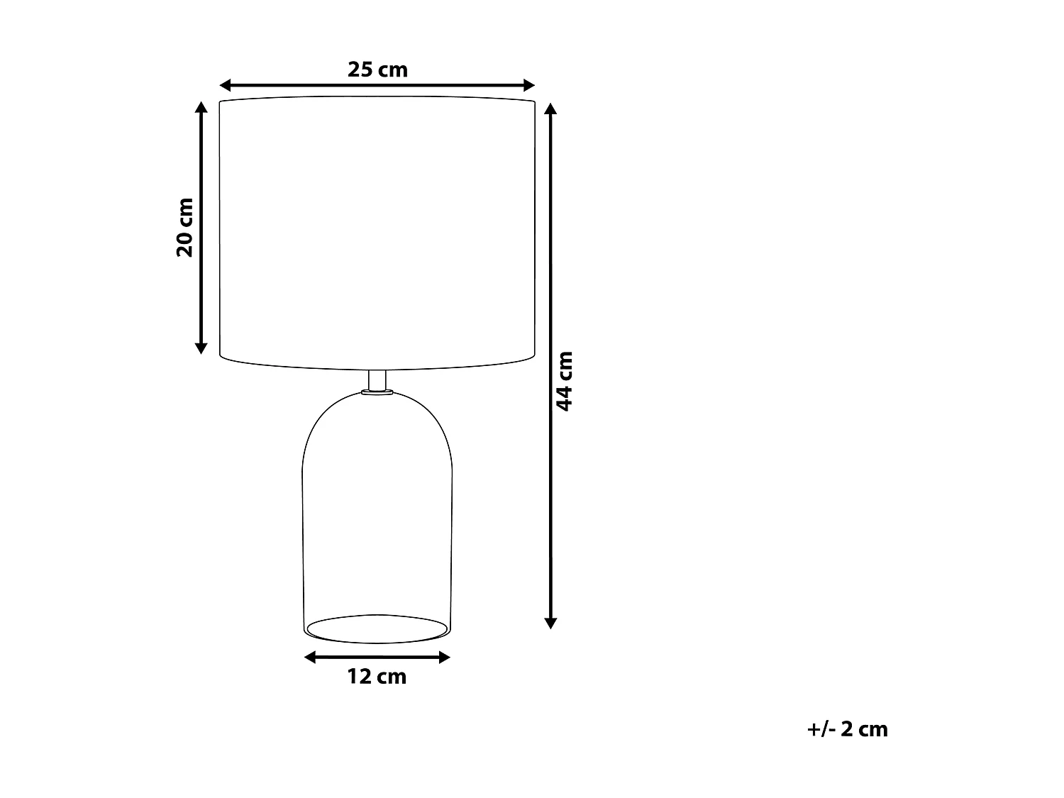 Candeeiro de mesa DEVOLL Vidro Cinzento