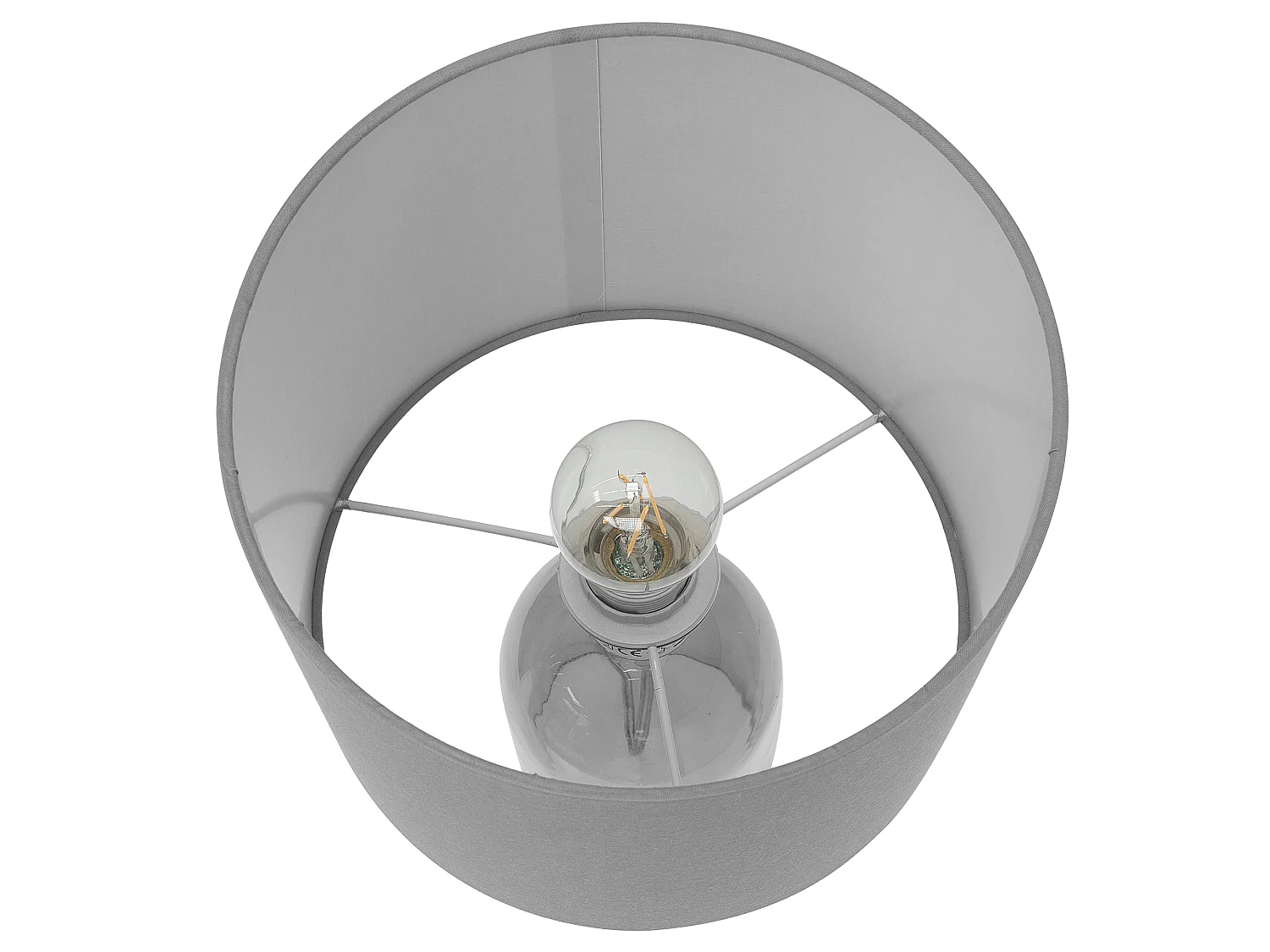 Lampada da tavolo DEVOLL Vetro Grigio