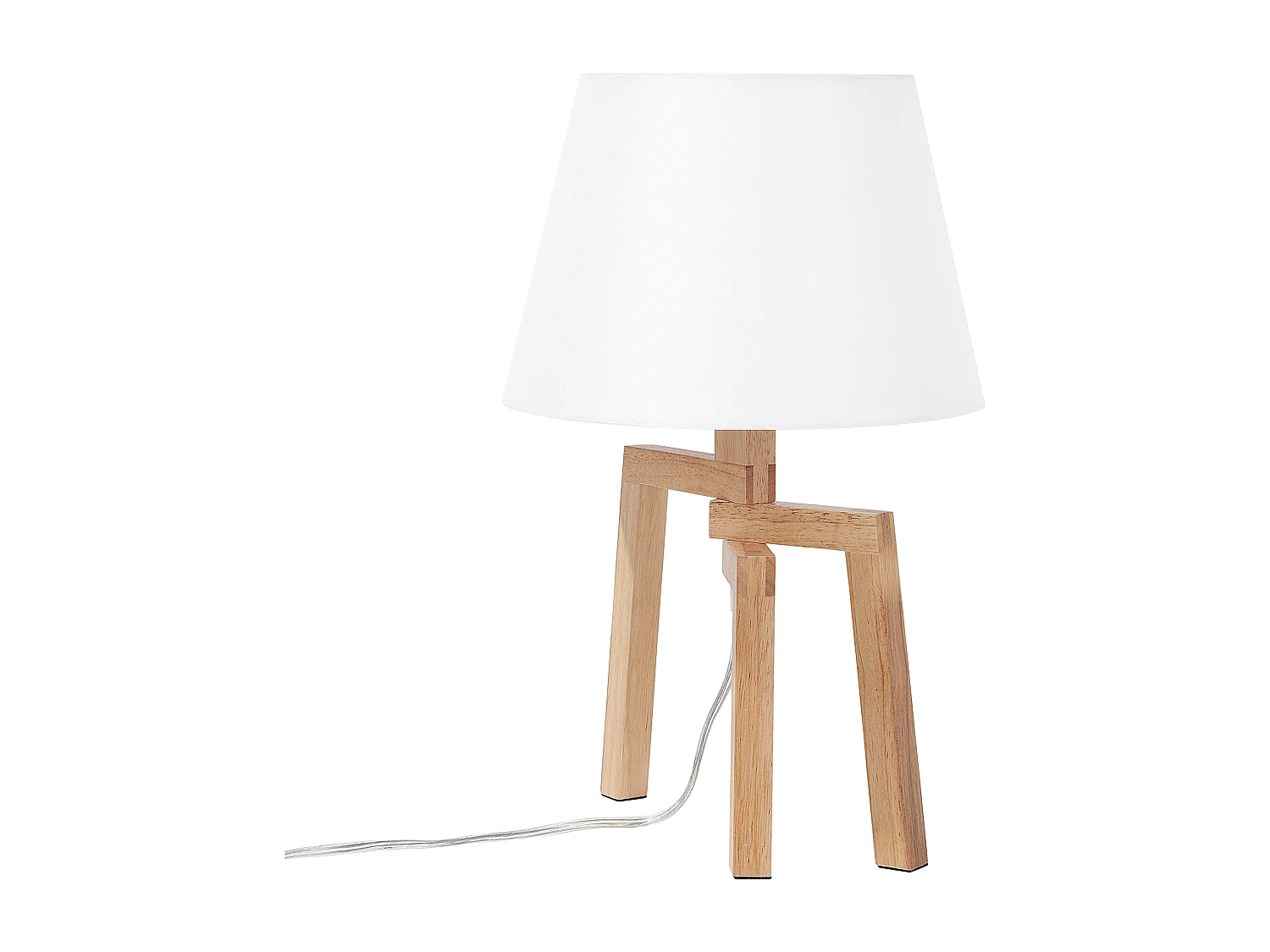 Tafellamp NALON Eikenhout Bruin/wit