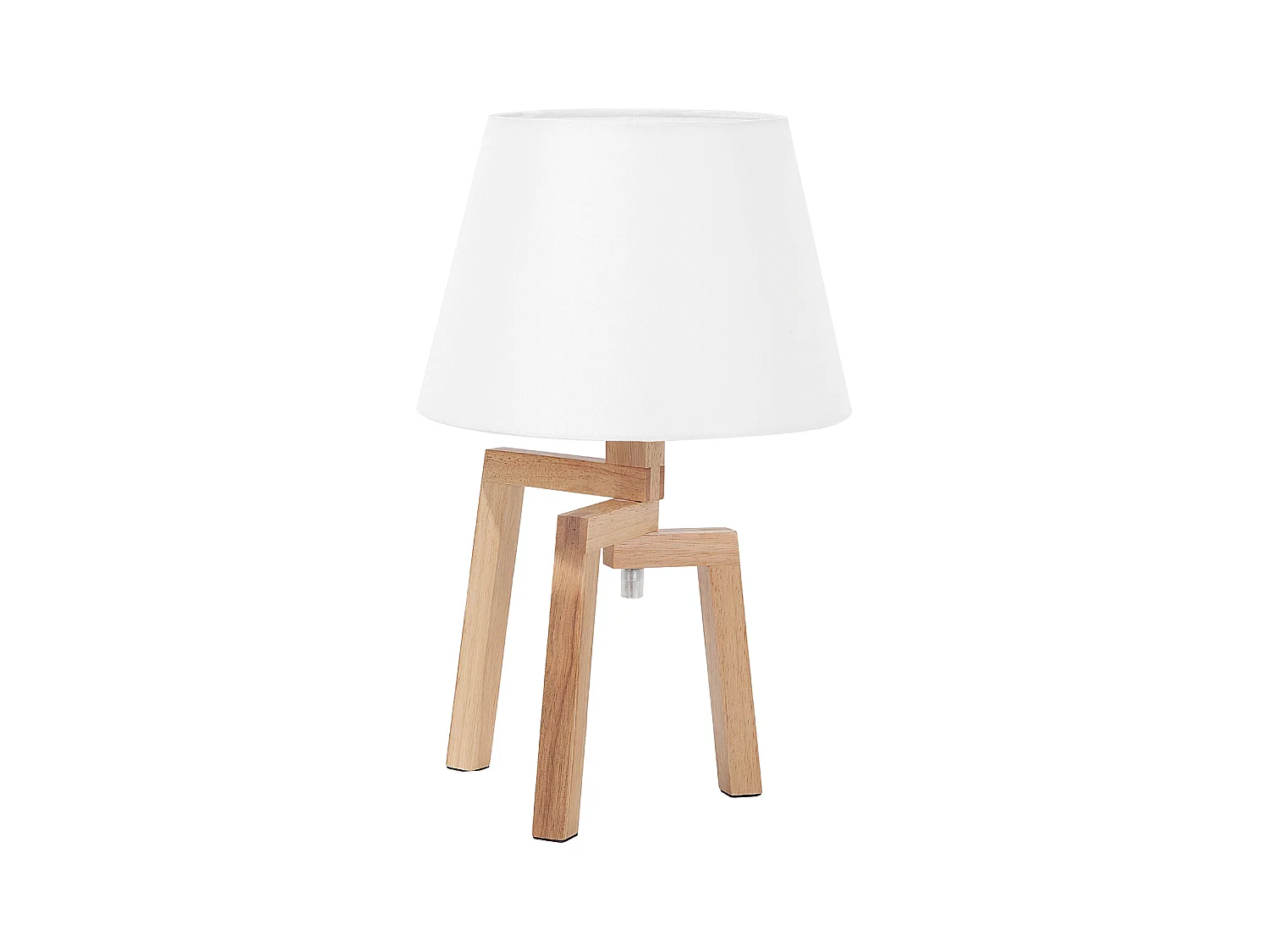 Lampe à poser NALON Bois de chêne Marron/blanc