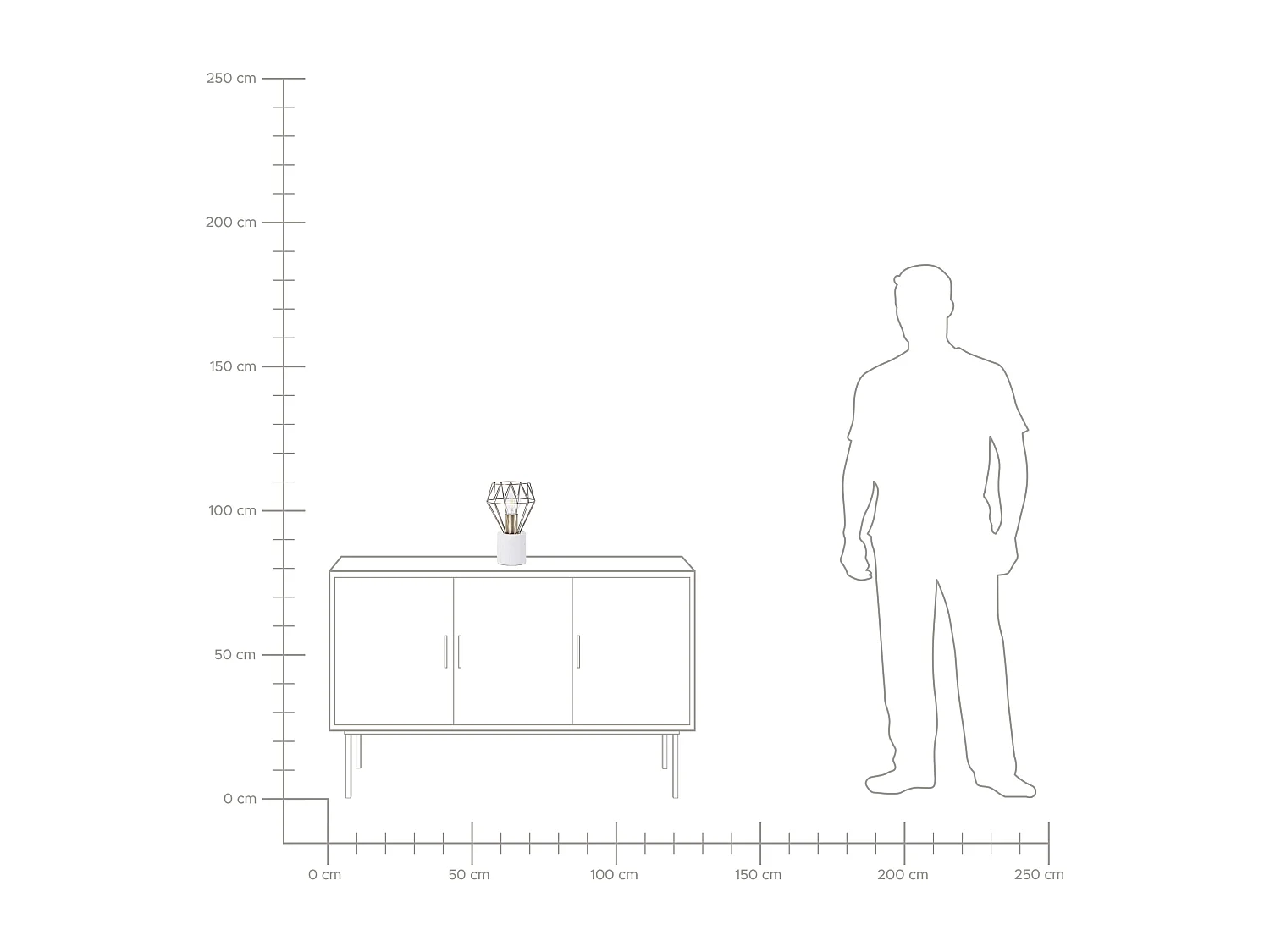 Candeeiro de mesa MOONI Metal Latão