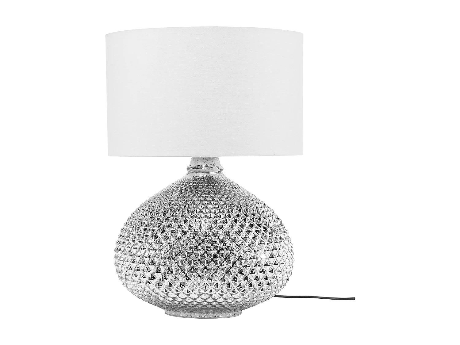 Lampe à poser MADON Verre Argenté