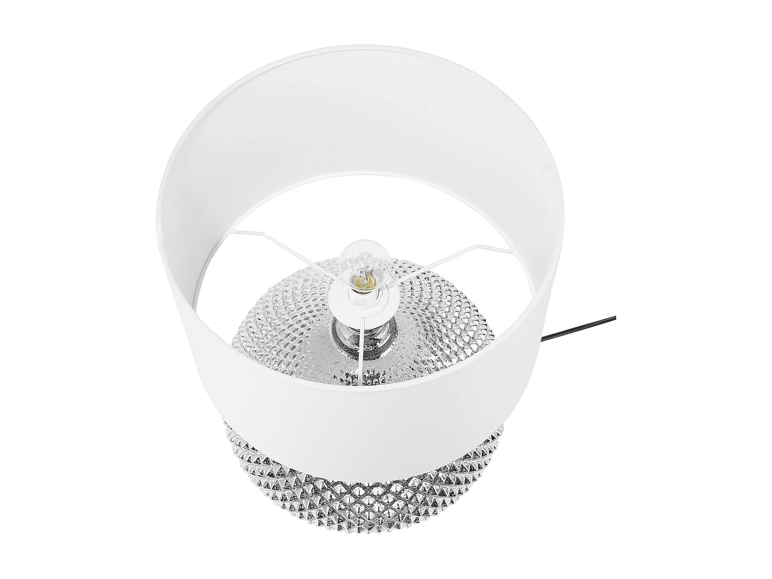 Lampe à poser MADON Verre Argenté