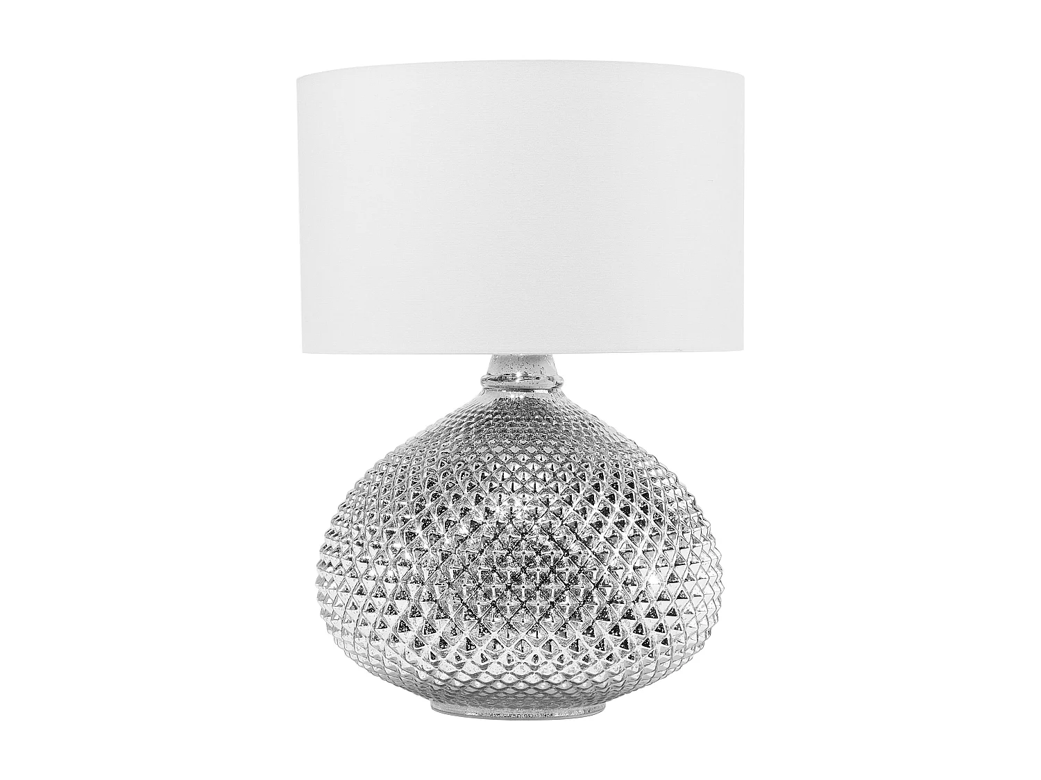 Lampe à poser MADON Verre Argenté