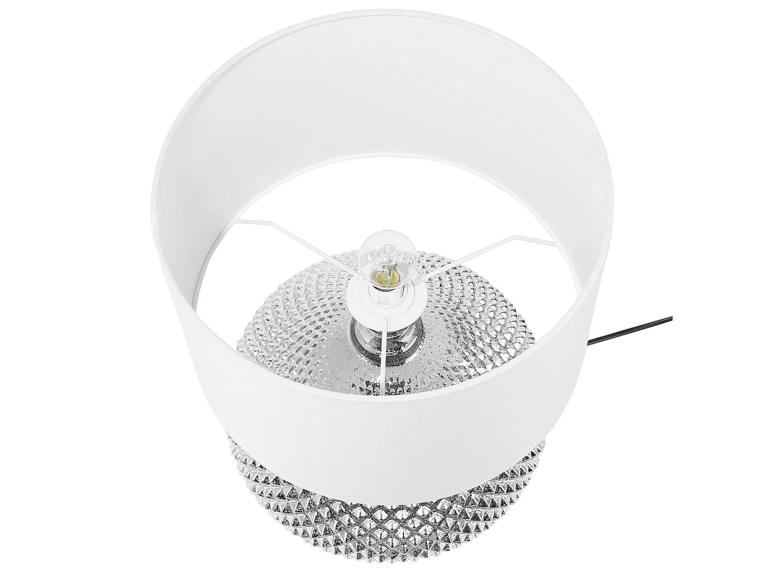 Lampe à poser MADON Verre Argenté