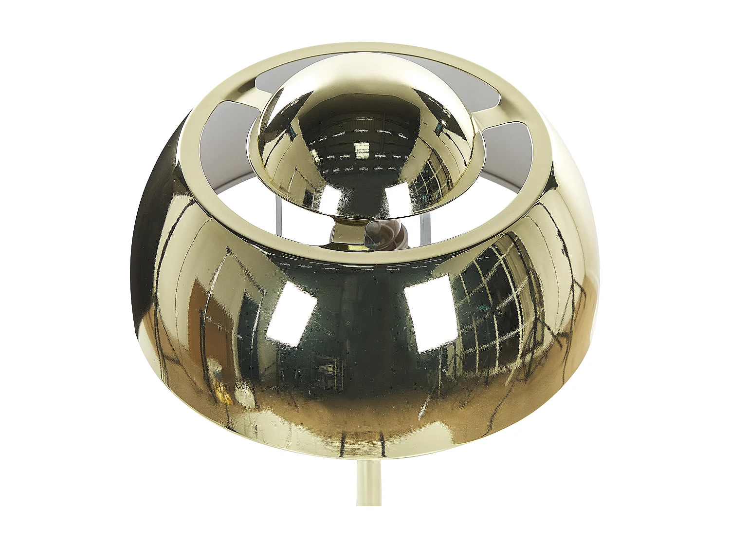 Moderne Tischleuchte Industrie Look Metall gold Senette