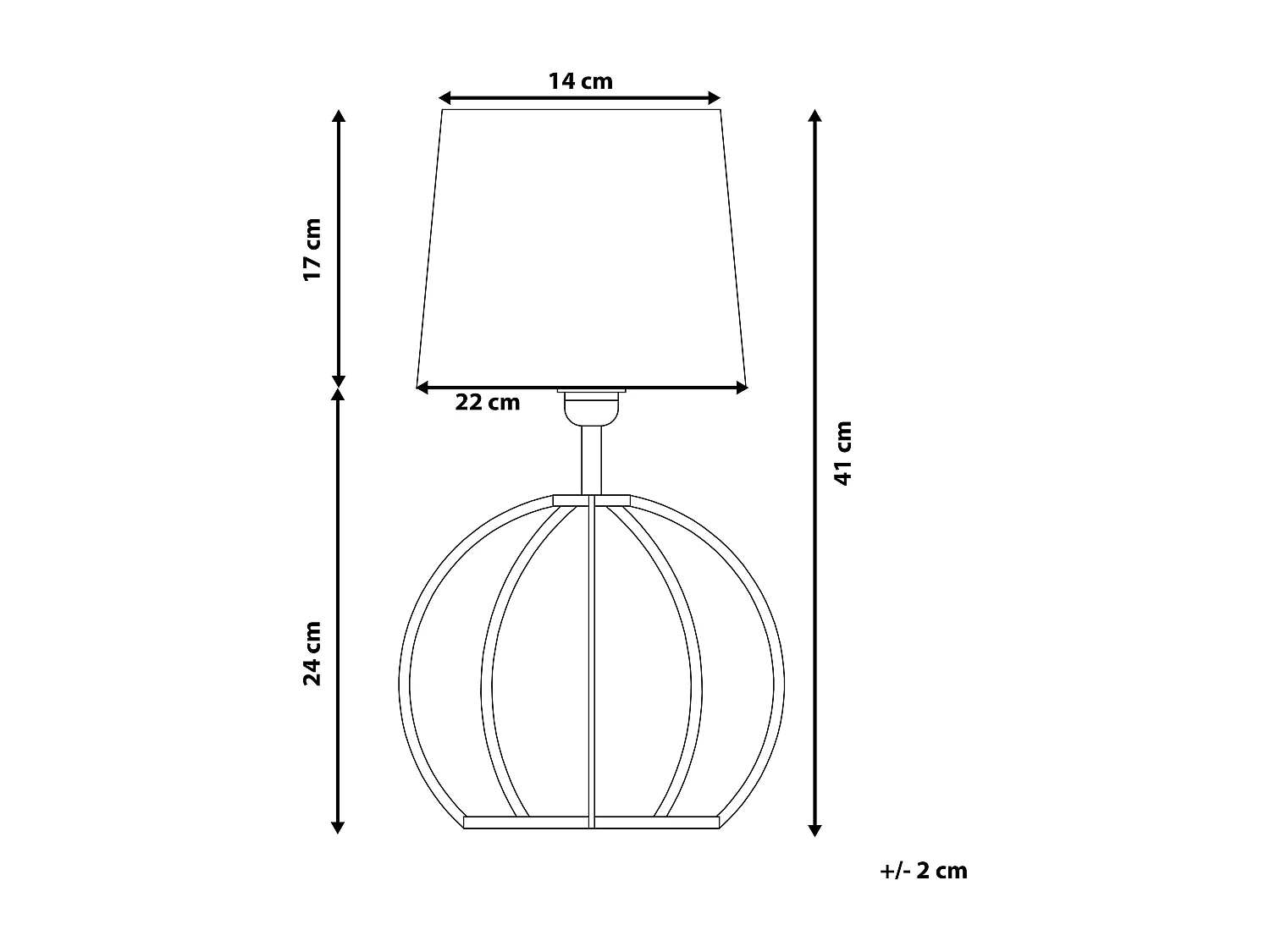 Lampe à poser SAMO Noir