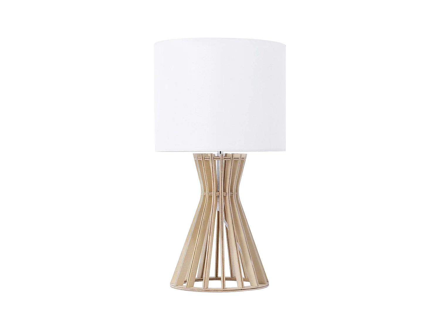 Lampe à poser CARRION Marron/blanc