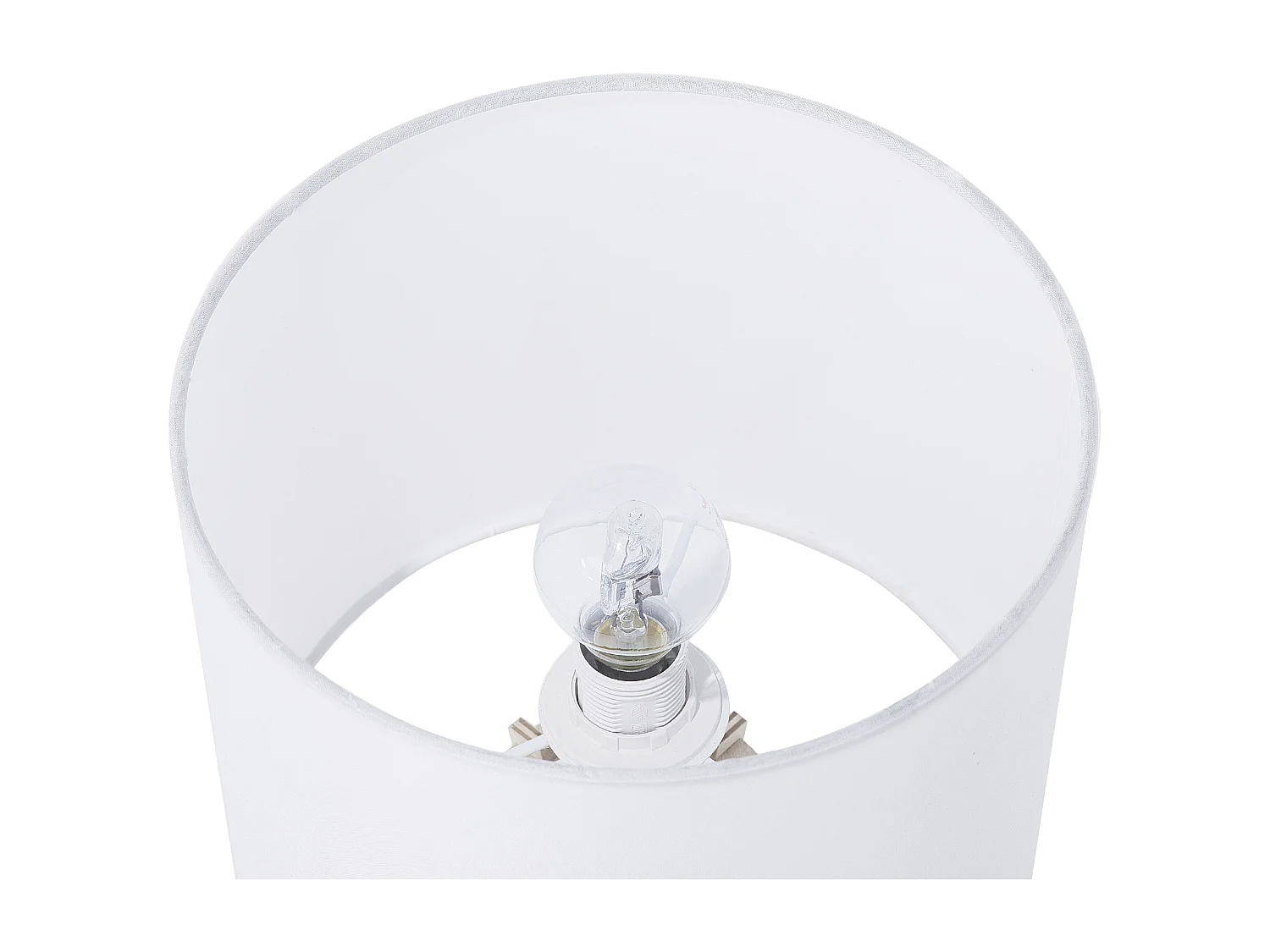 Lampe à poser CARRION Marron/blanc