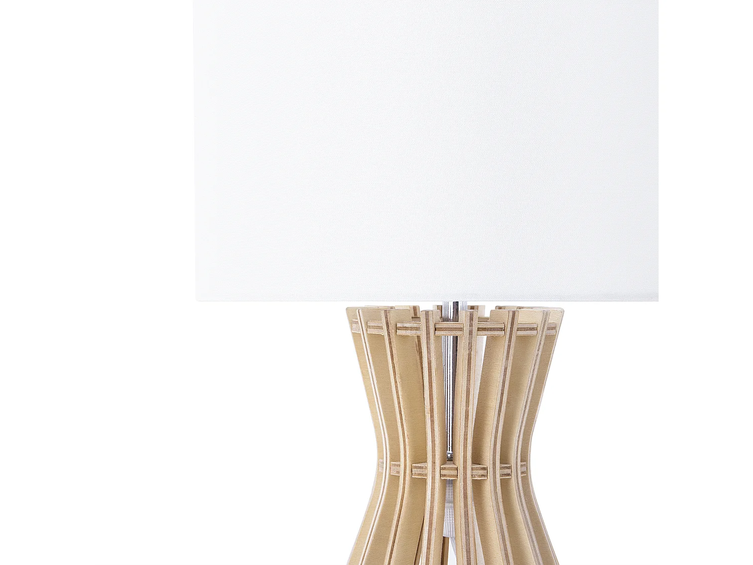 Lampe à poser CARRION Marron/blanc