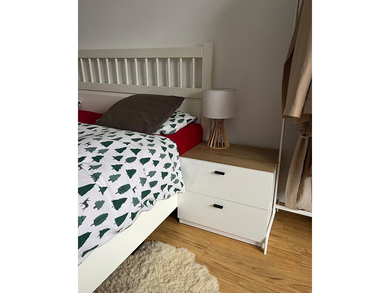 Table Lamp CARRION Brown/ White