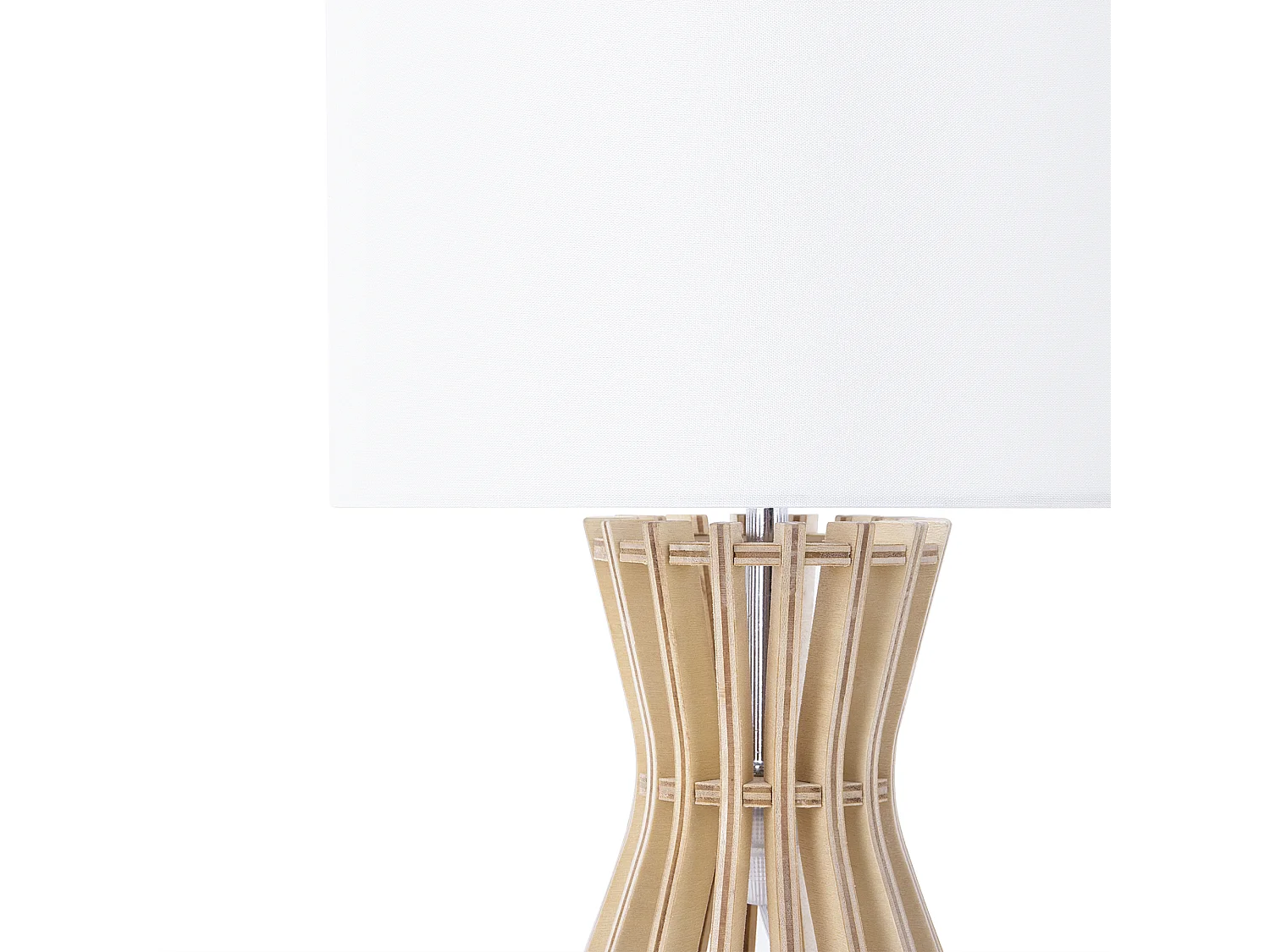 Lampe à poser CARRION Marron/blanc