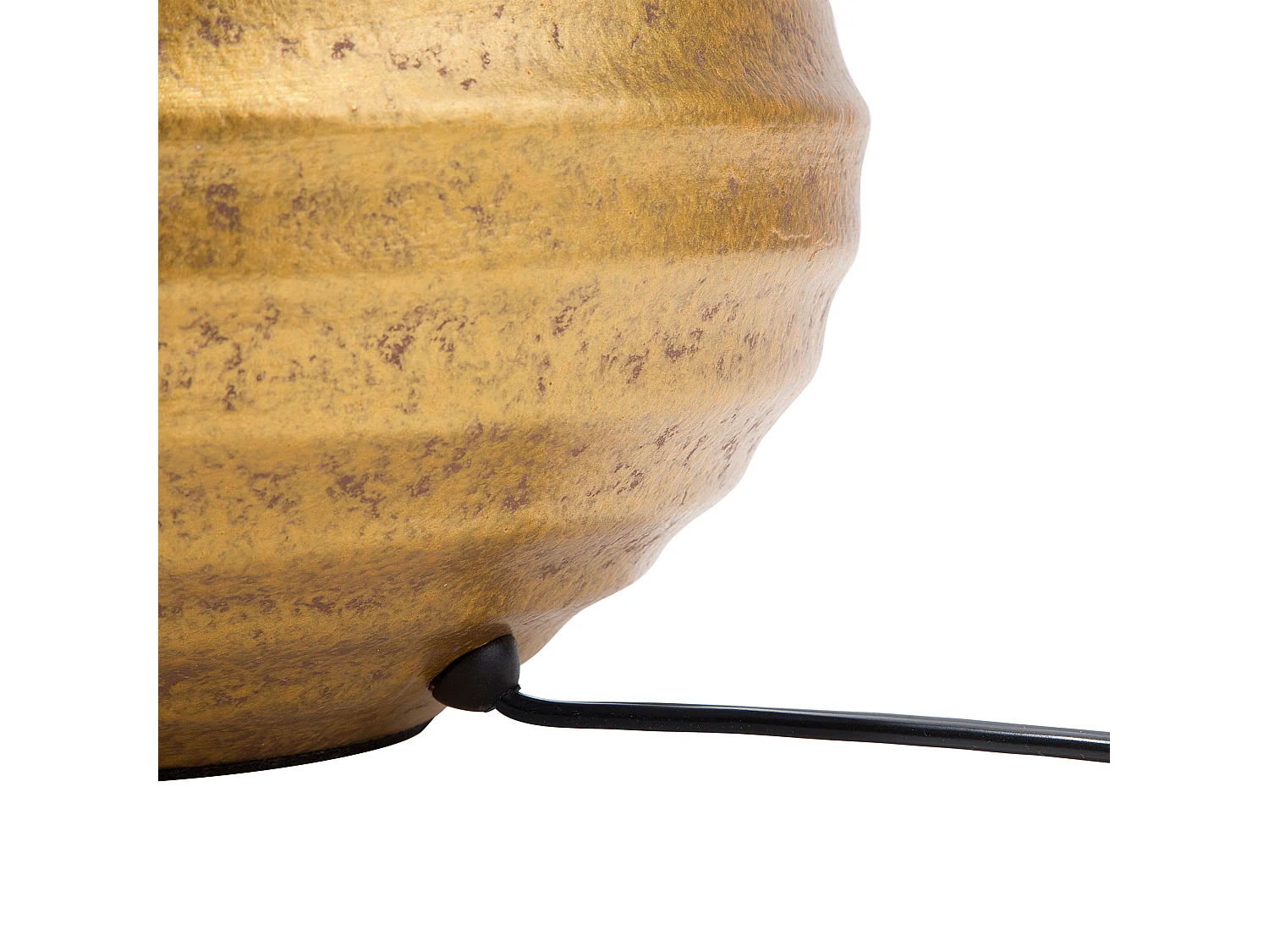 Lámpara de mesa KUBAN Cerámica Dorado