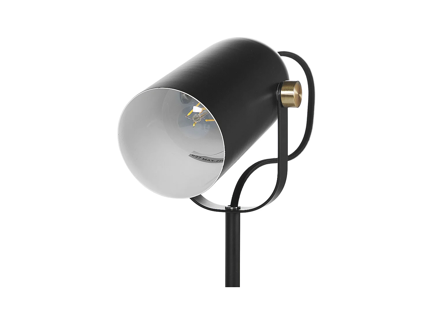 Lampa biurkowa TYRIA Regulowana Metal Czarny