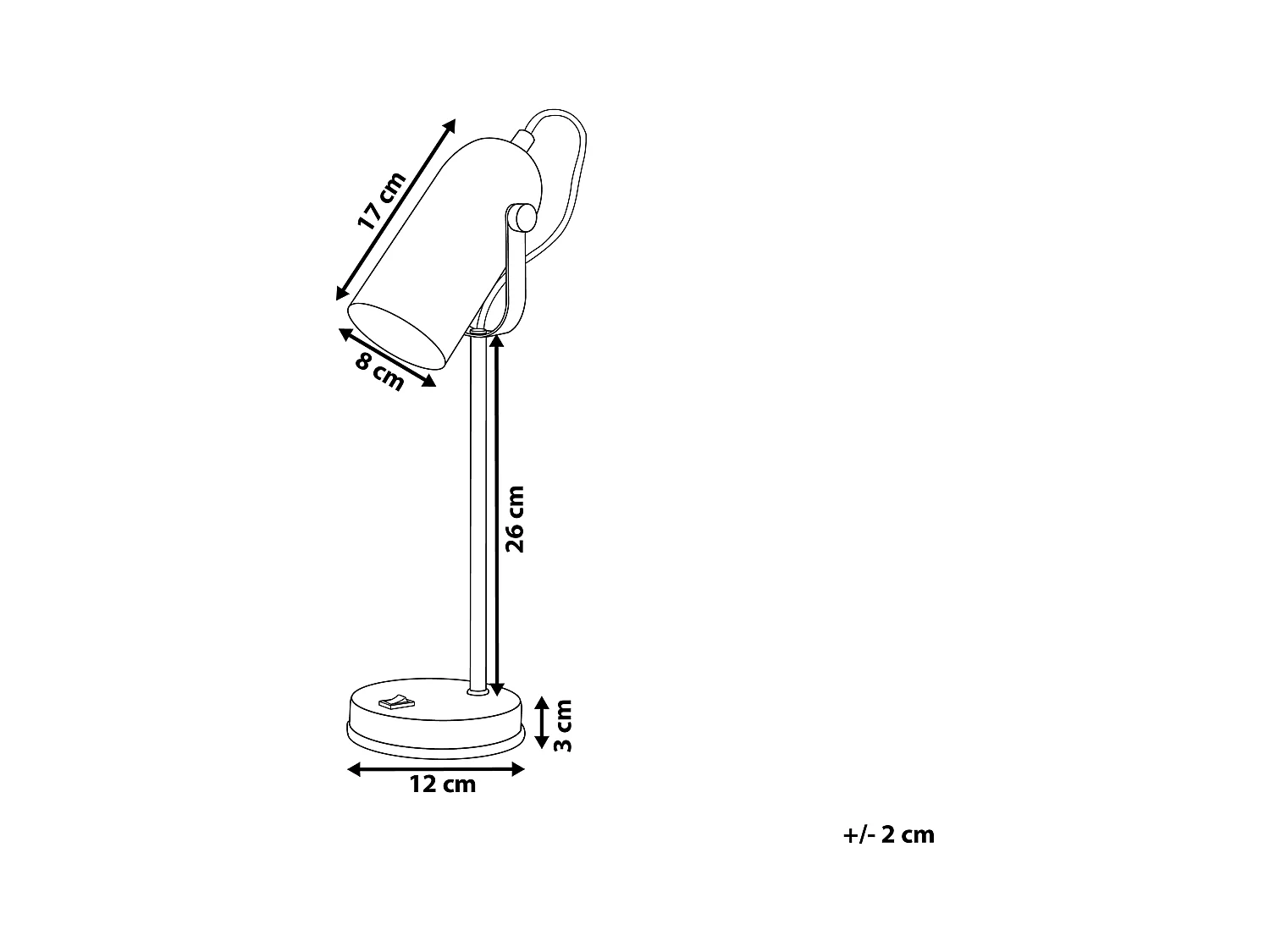 Bureaulamp TYRIA Verstelbaar Metaal Zwart