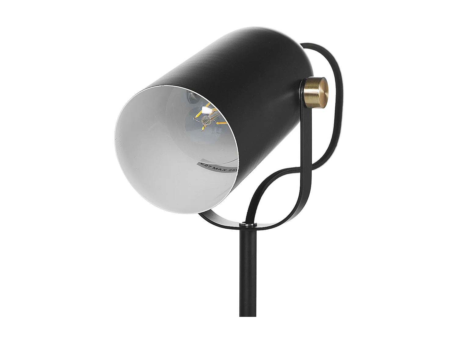 Candeeiro de secretária TYRIA Ajustável Metal Preto