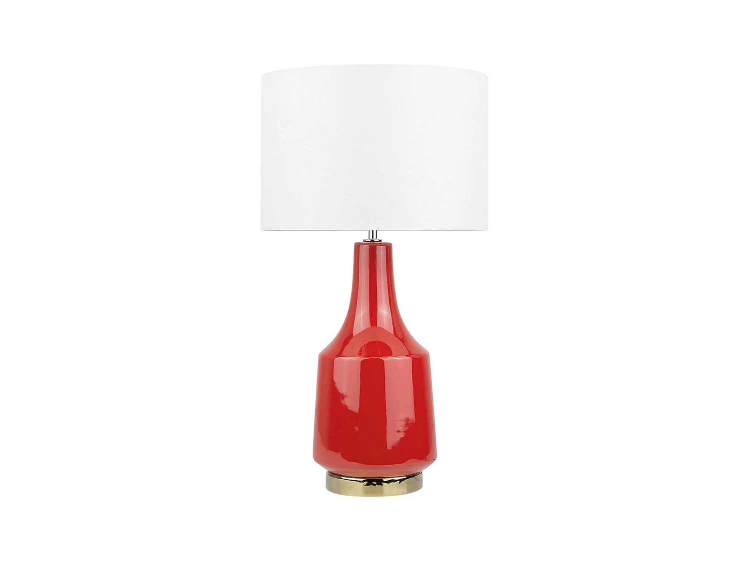Lampe à poser TRIVERSA Céramique Rouge