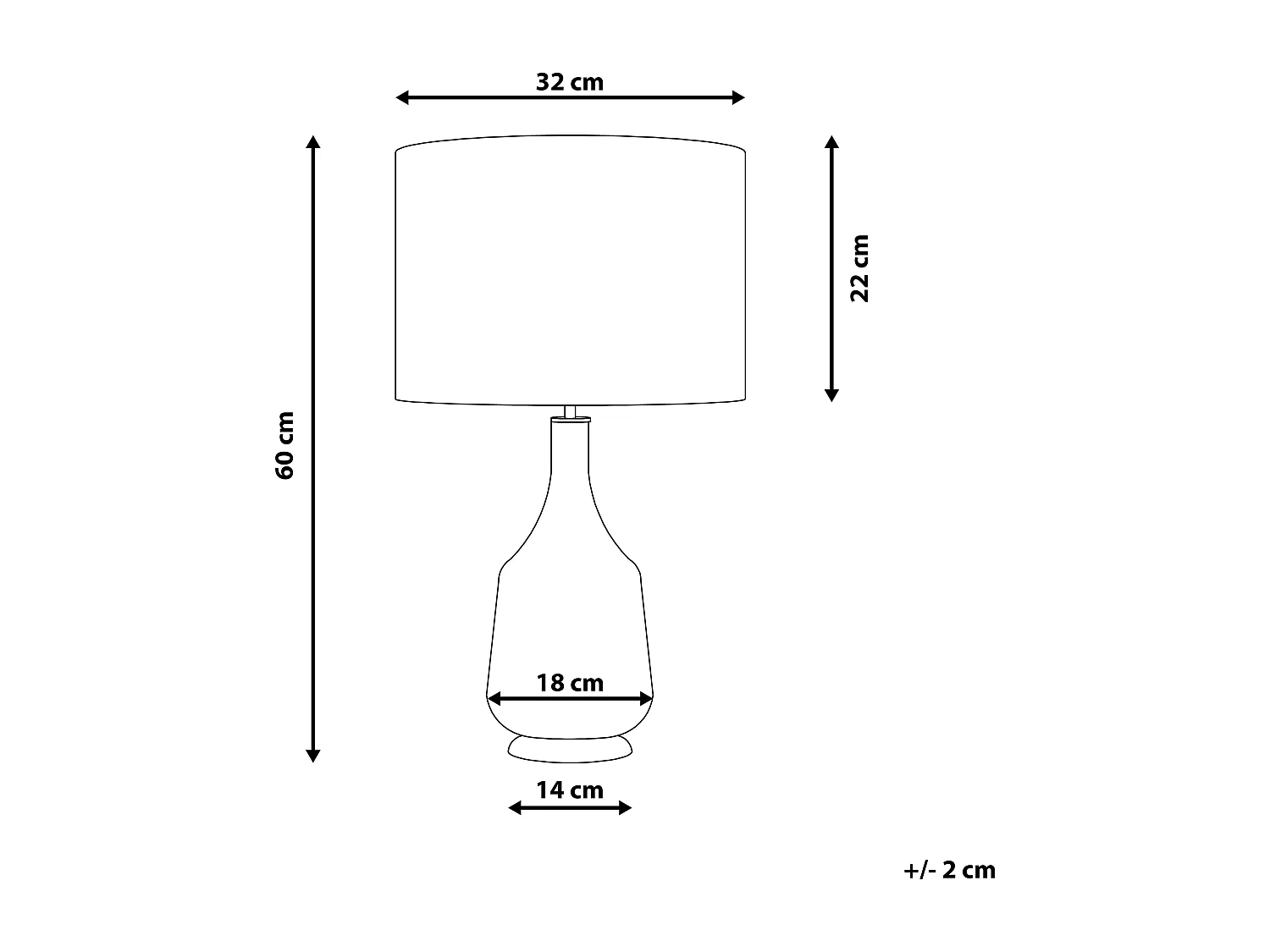 Tafellamp TRIVERSA Keramiek Rood