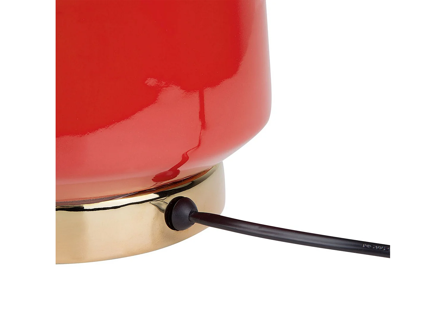 Lampe à poser TRIVERSA Céramique Rouge