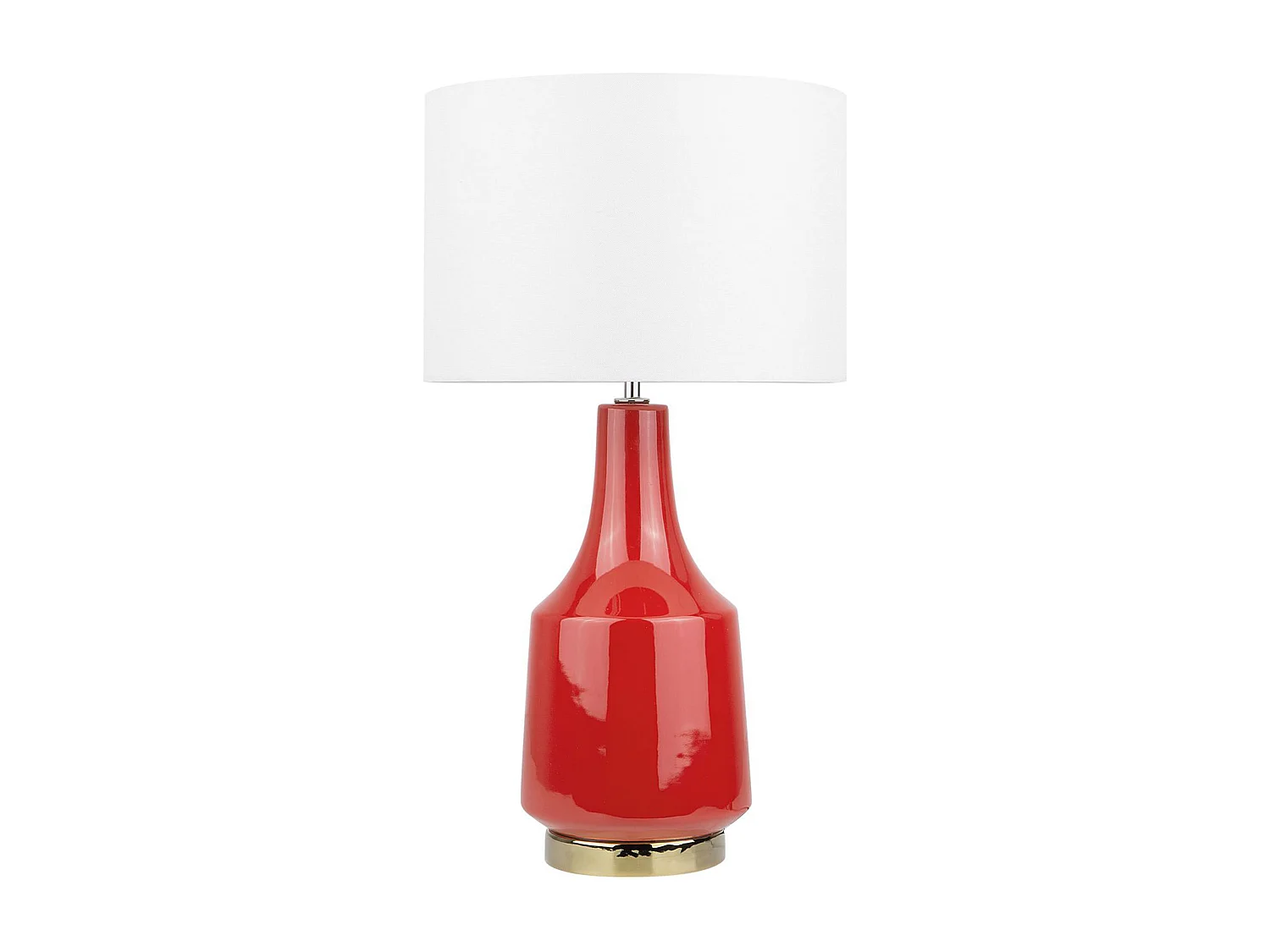 Lampada da tavolo TRIVERSA Ceramica Rosso