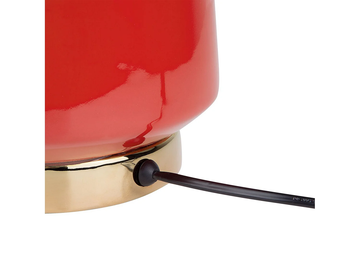 Lampada da tavolo TRIVERSA Ceramica Rosso