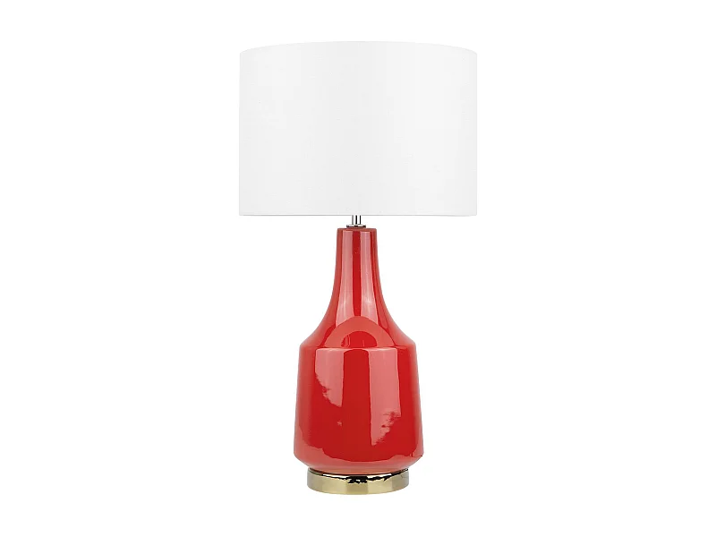 Lampada da tavolo TRIVERSA Ceramica Rosso