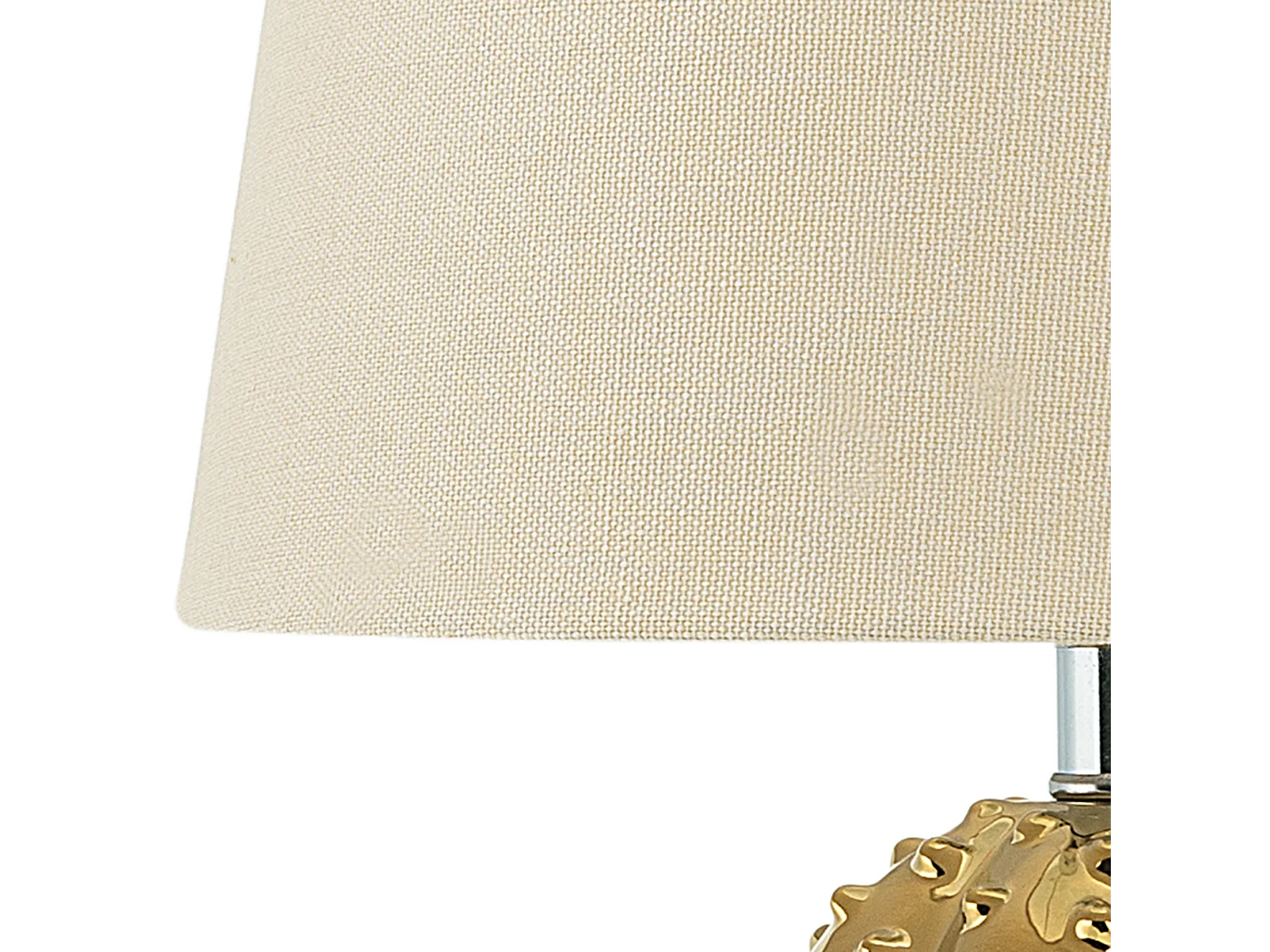 Verspielte Tischlampe Kaktus-Optik gold/weiß Velise