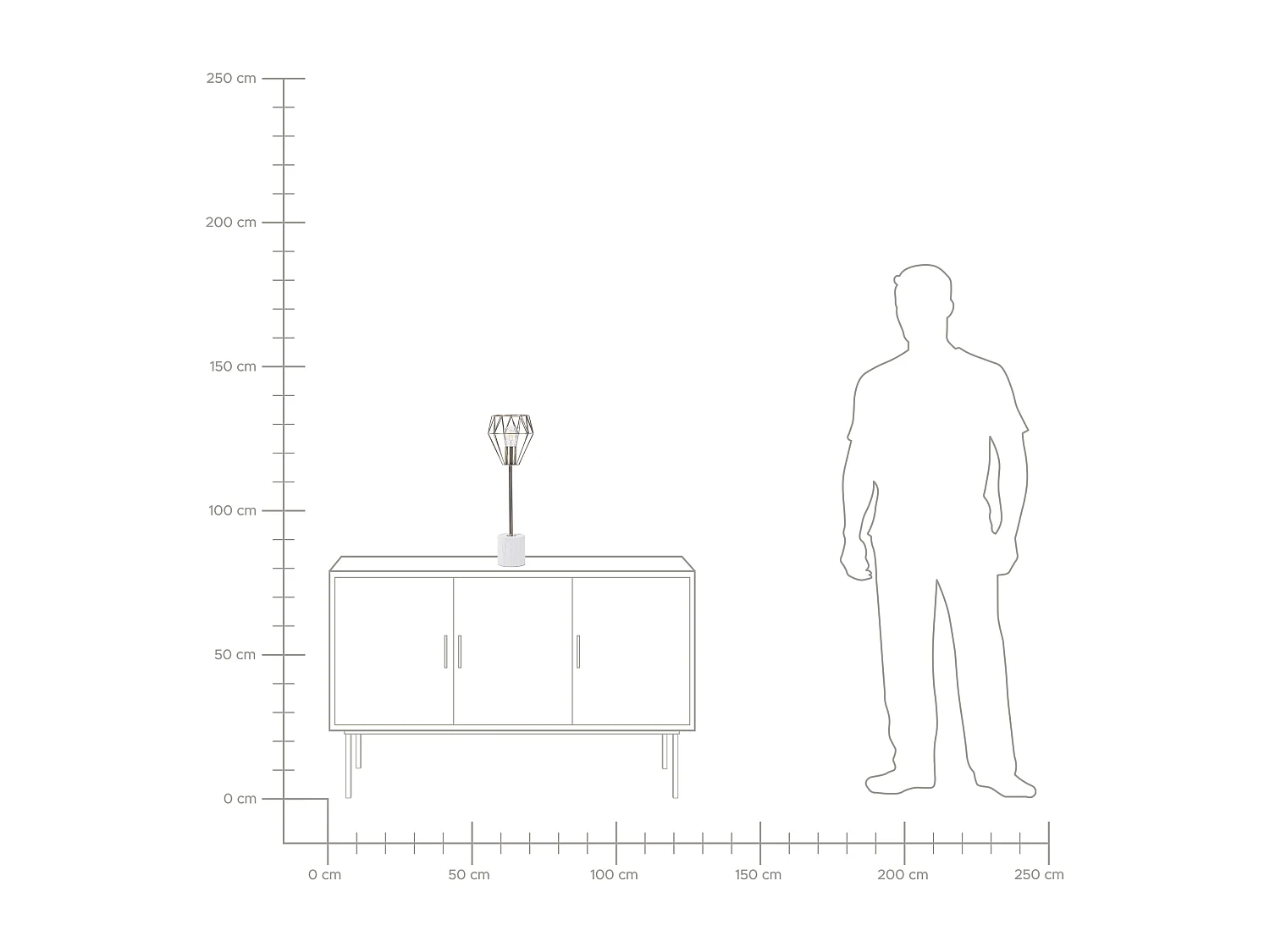 Candeeiro de mesa MOONI Metal Latão