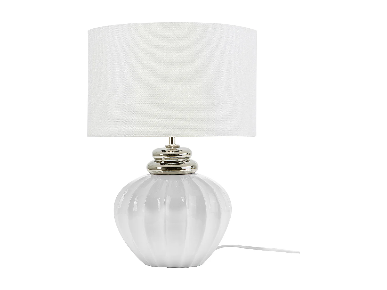 Lampe à poser NERIS Céramique Blanc cassé